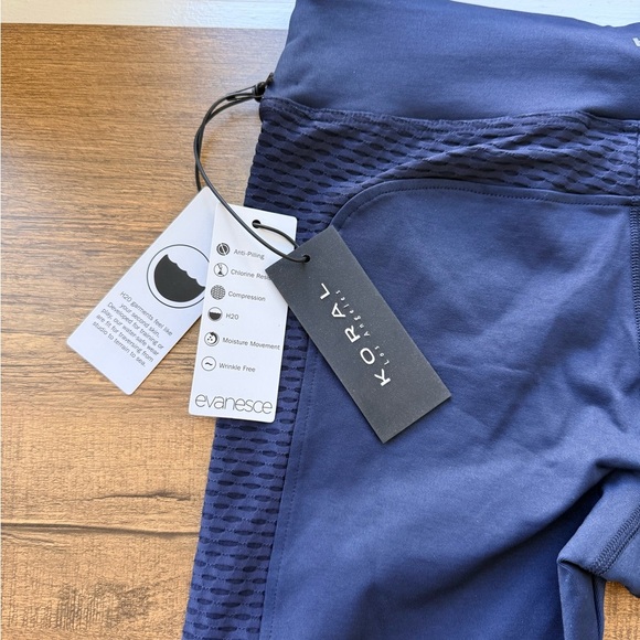 Koral Women’s Blue Mesh Panel Harlow High Rise Energy Legging Size M NWT - Picture 3 of 7